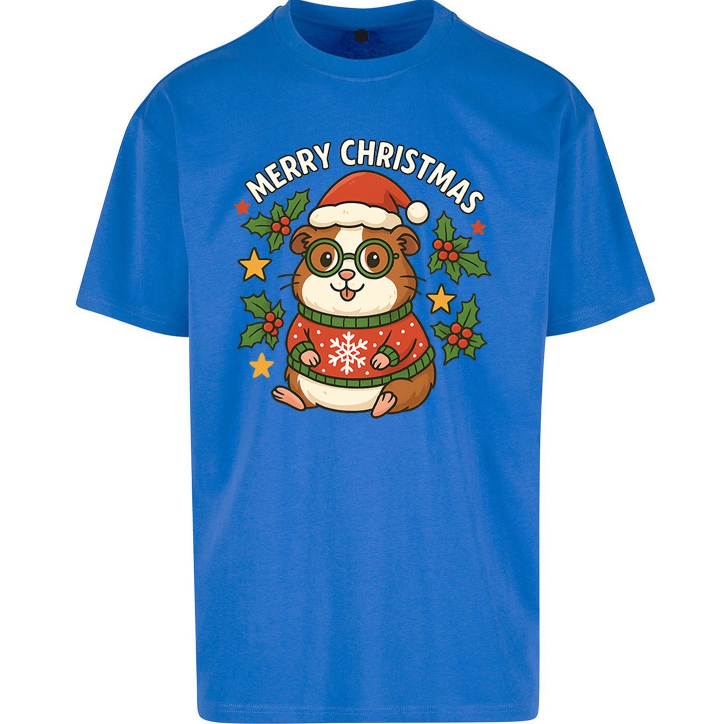 Guinea Pig Christmas Oversized T Shirt
