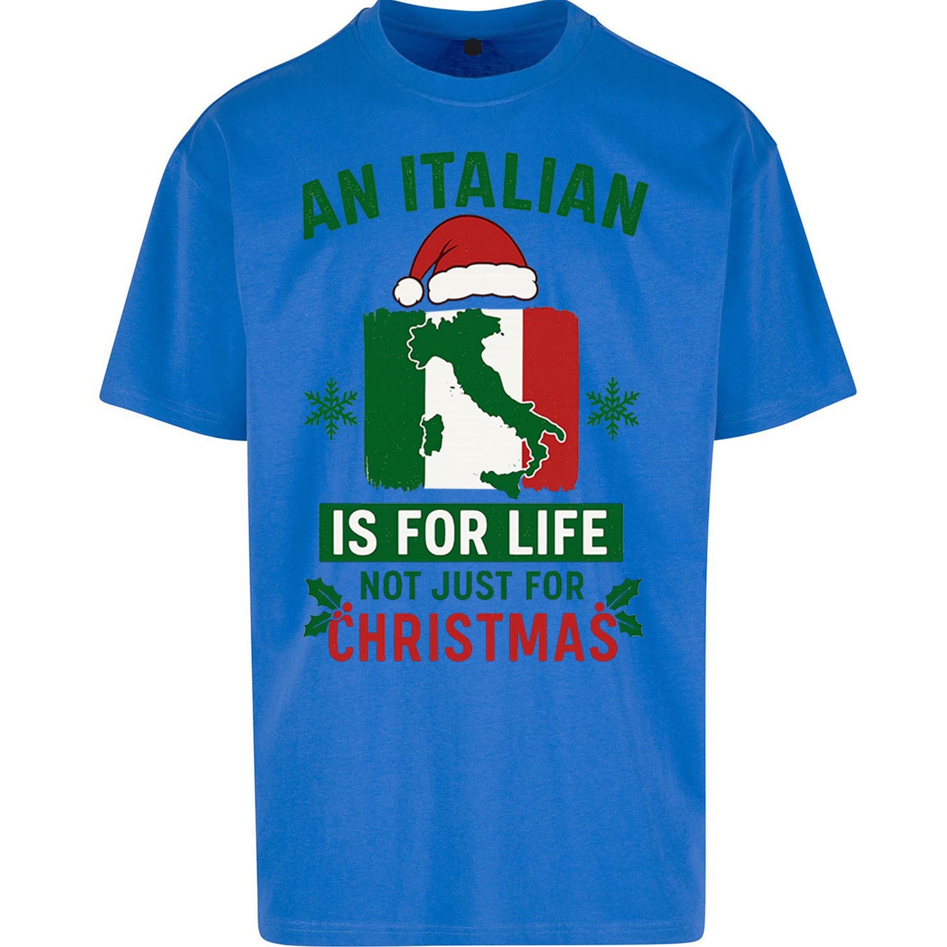 Italian Christmas Oversized T Shirt