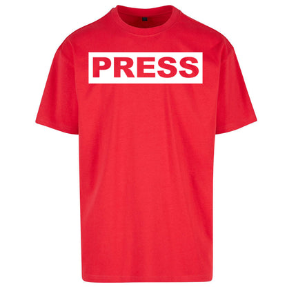PRESS Palestine Inspired By Journalist Motaz Azaiza Oversized T Shirt