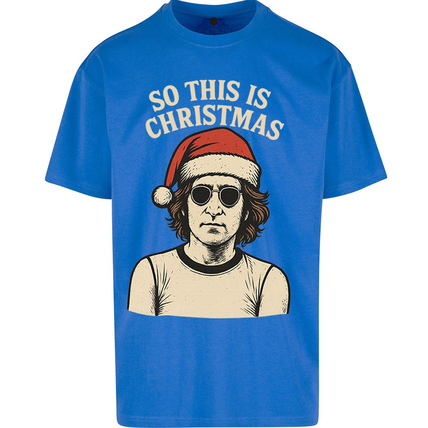Christmas John Lennon Christmas Oversized T Shirt