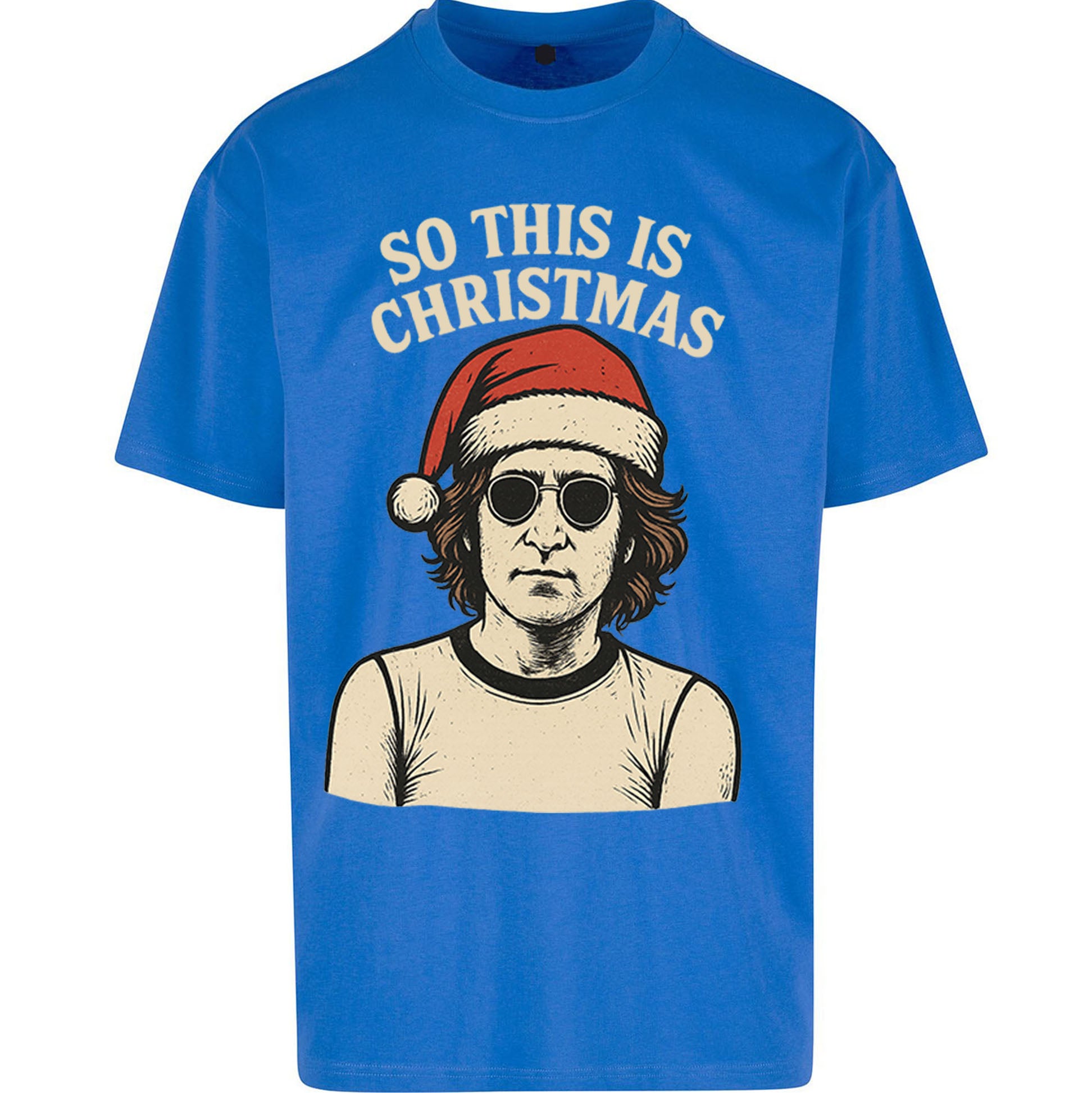 Christmas John Lennon Christmas Oversized T Shirt