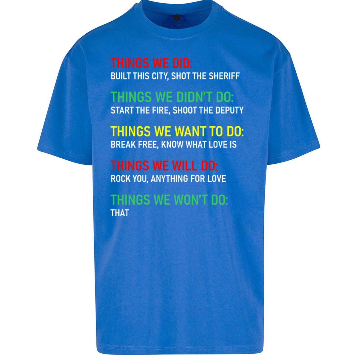 Bob Marley Music Oversized T Shirt