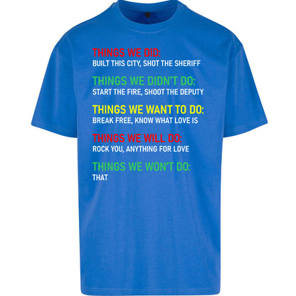 Bob Marley Music Oversized T Shirt