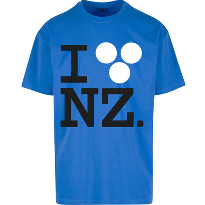 I Love NZ Orlando Bloom Huffer Oversized T Shirt