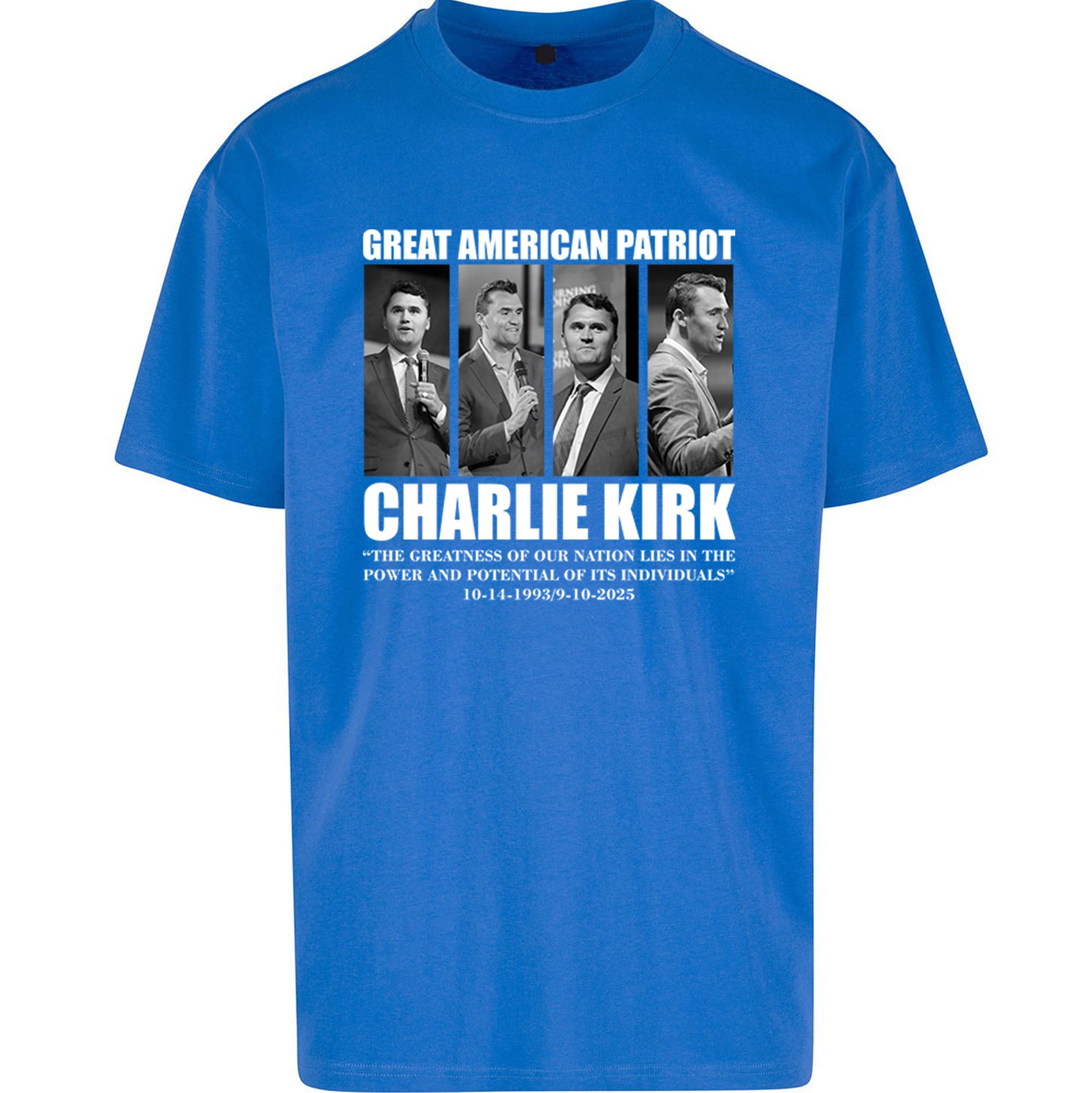 Charlie Kirk Oversized T Shirt 