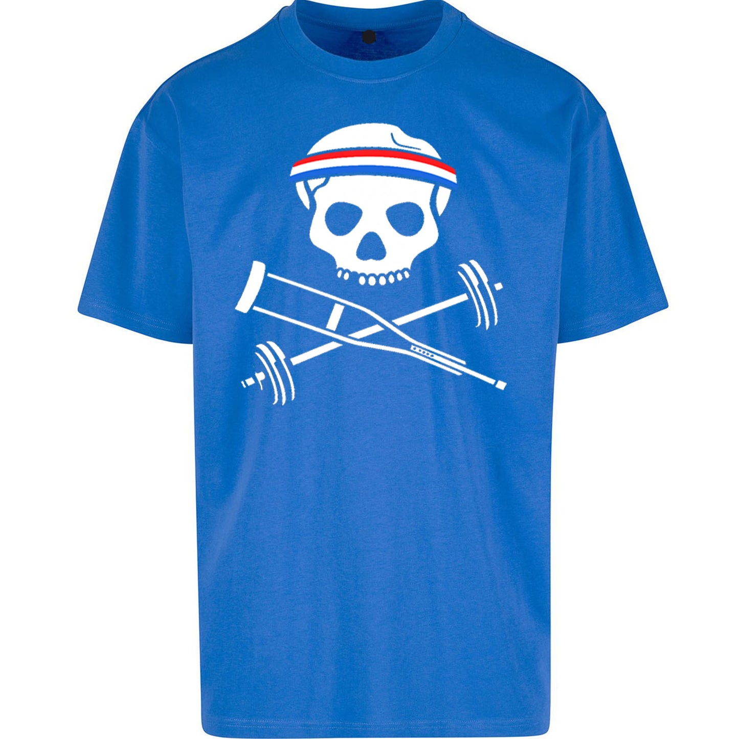 Johnny Crutch Barbell and Bones Oversized T Shirt