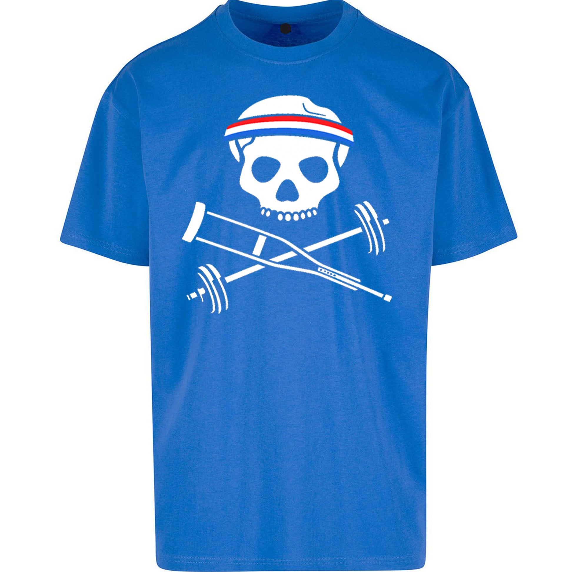 Johnny Crutch Barbell and Bones Oversized T Shirt