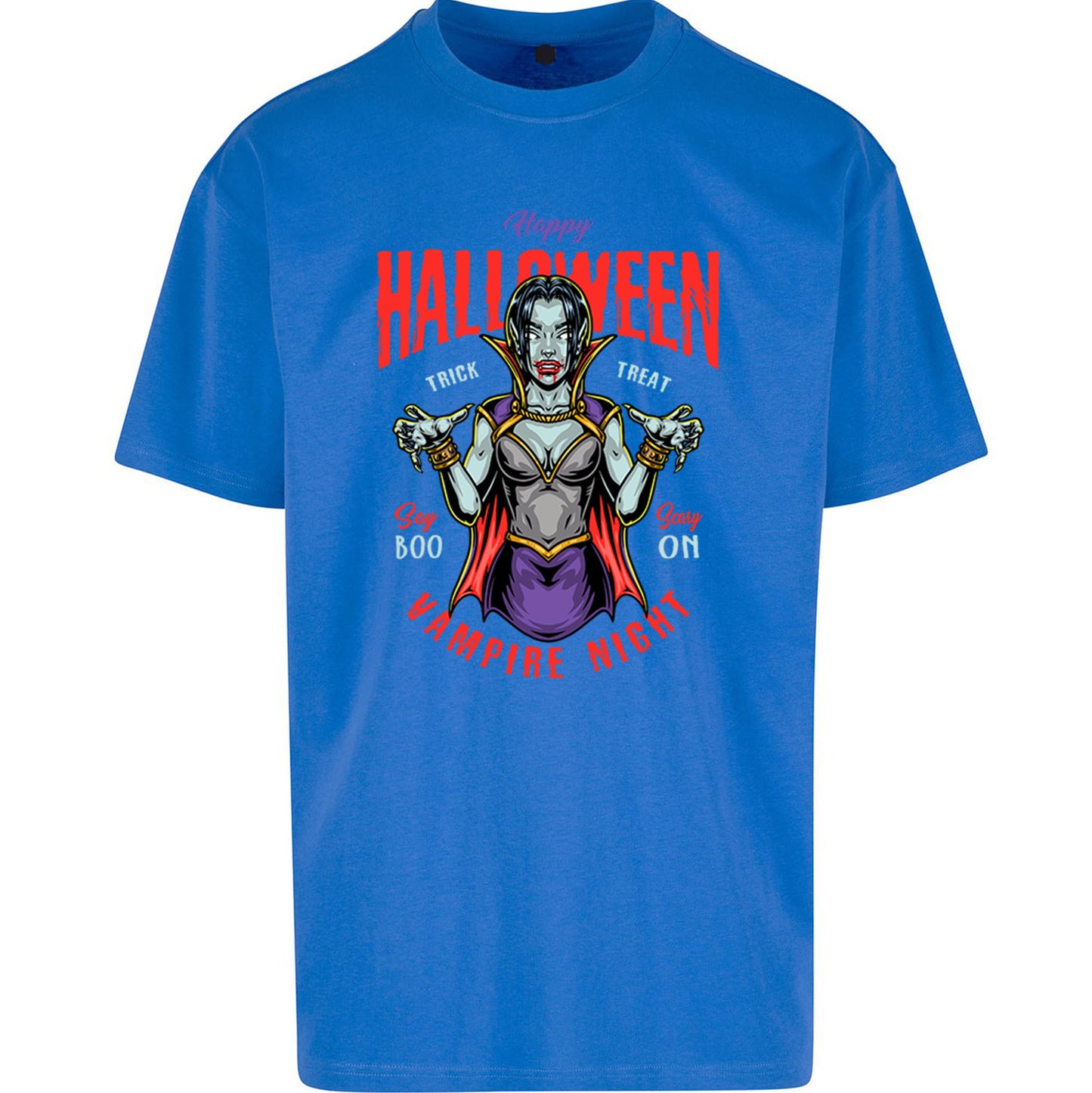 Halloween Vampire Oversized T Shirt