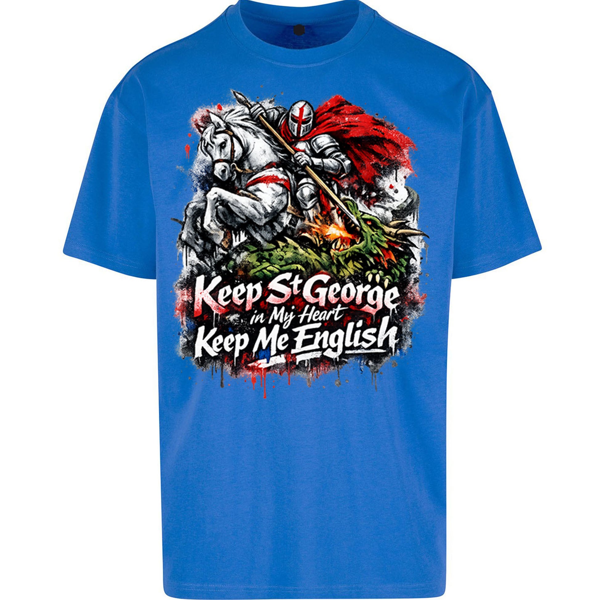 St gorges CrossOversized T Shirt 