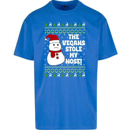 The Vegans Stole My nose Funny Christmas - Oversized T Shirt