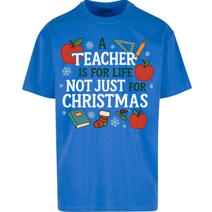 Teacher Christmas Oversized T Shirt
