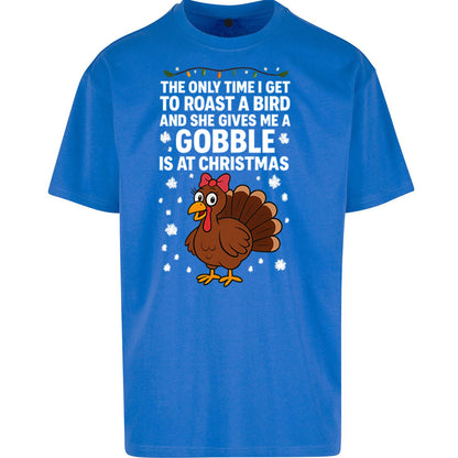 Rude Christmas Oversized T Shirt