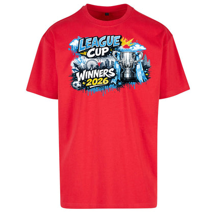 Man City League Cup Winners 2026 Oversized T Shirt
