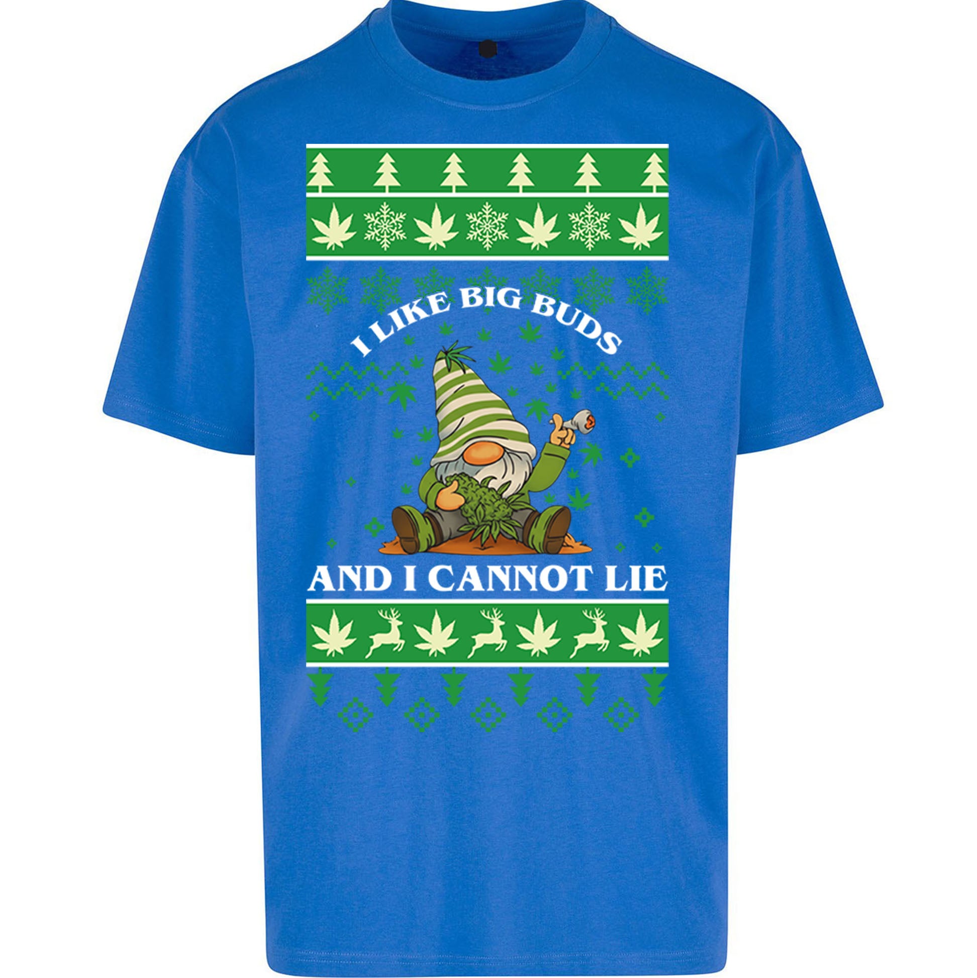 Cannabis Christmas Oversized T Shirt