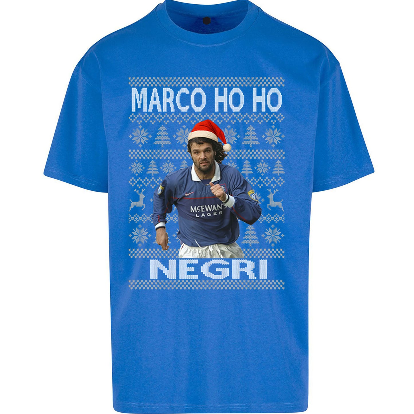 Rangers FC Christmas Oversized T Shirt 
