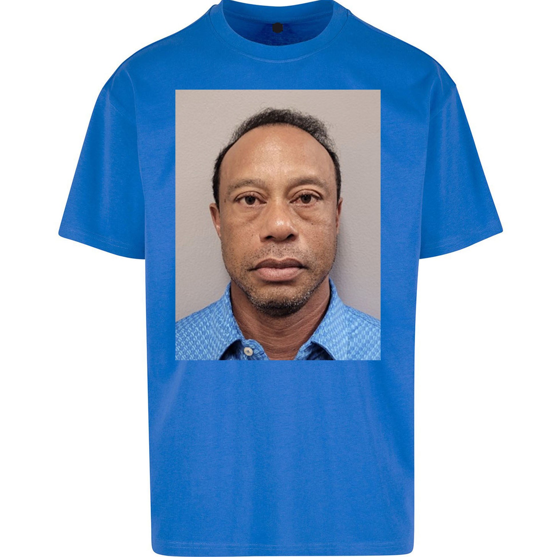 Tiger Woods Mugshot Oversized T Shirt 