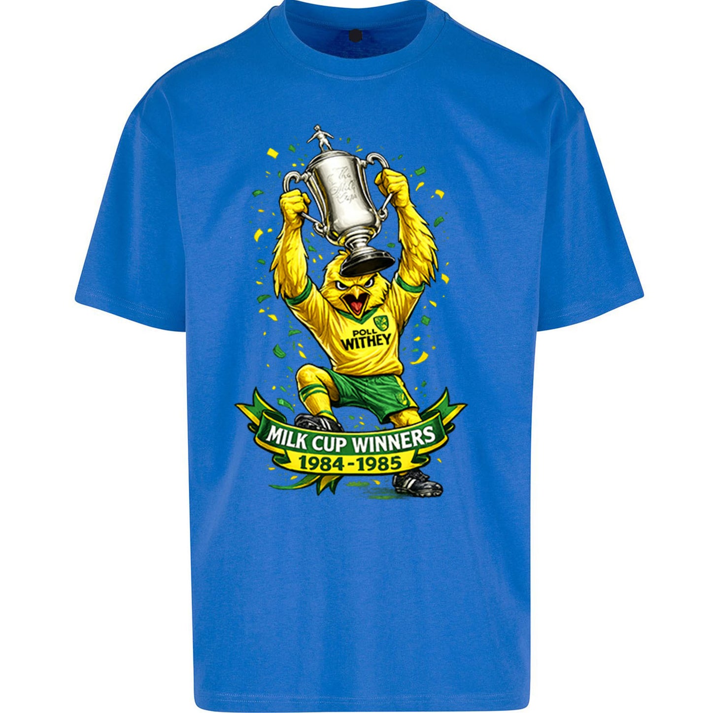 Norwich City Milk Cup Winners Oversized T Shirt