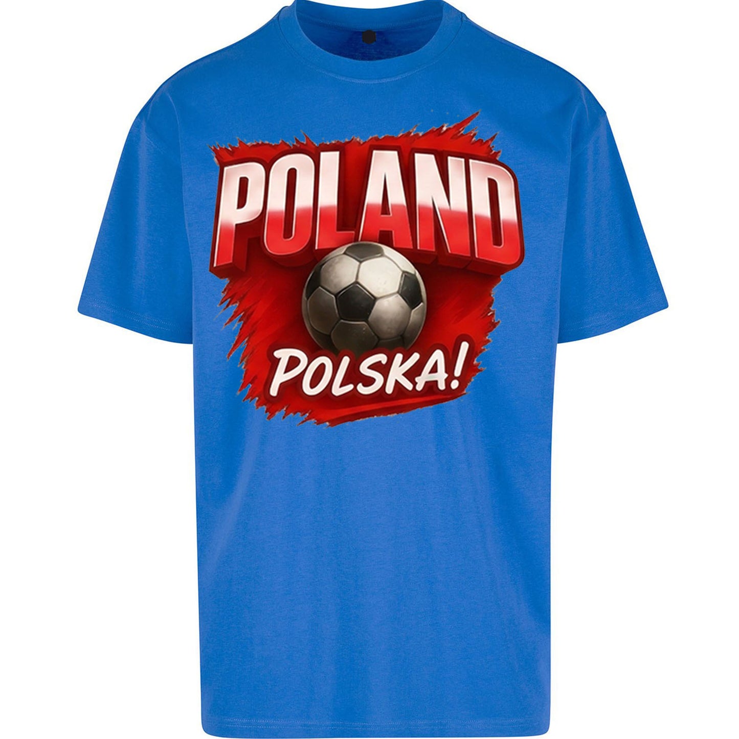 Poland Retro World Cup Oversized T Shirt 