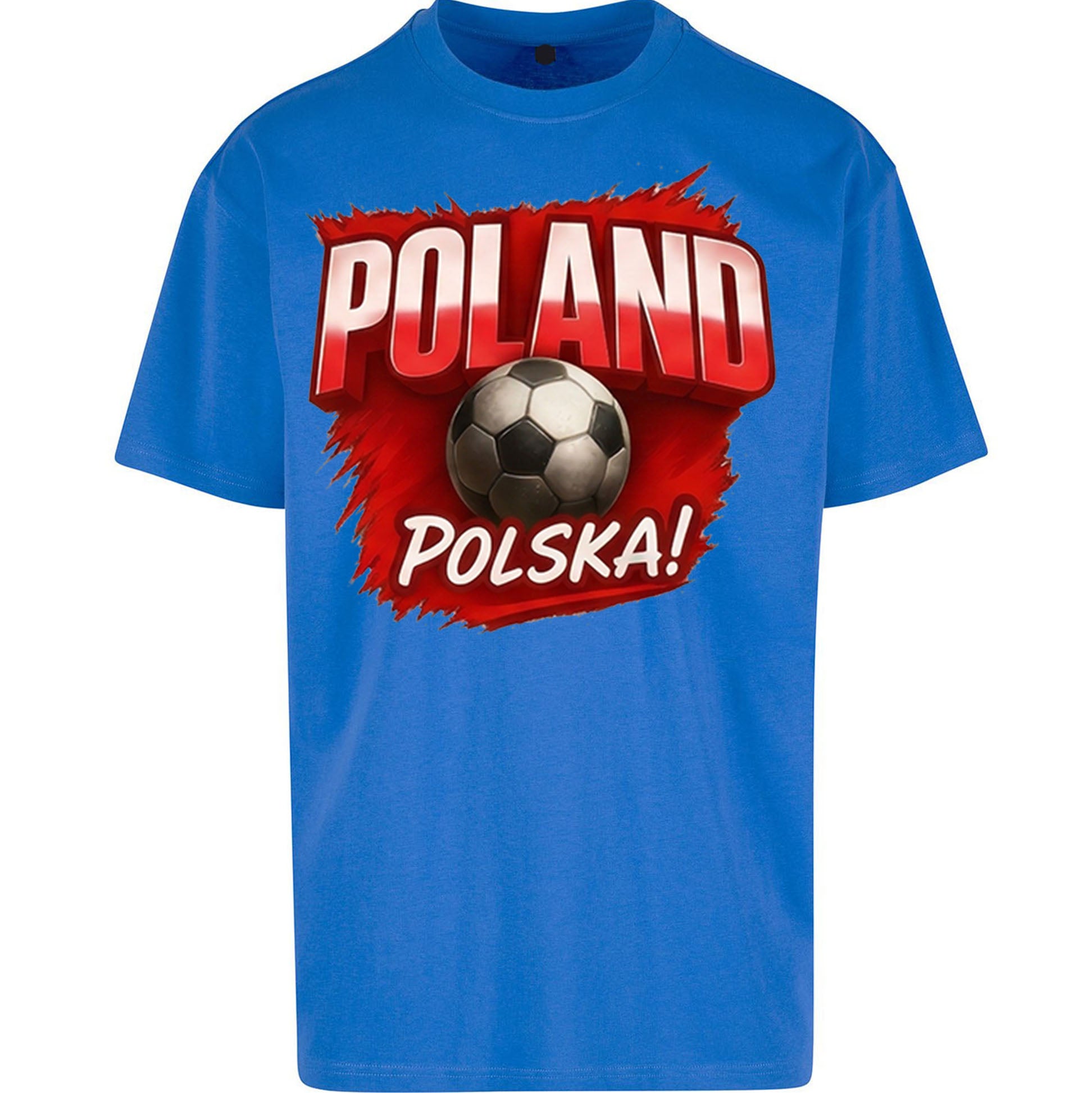Poland Retro World Cup Oversized T Shirt 