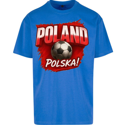 Poland Retro World Cup Oversized T Shirt 