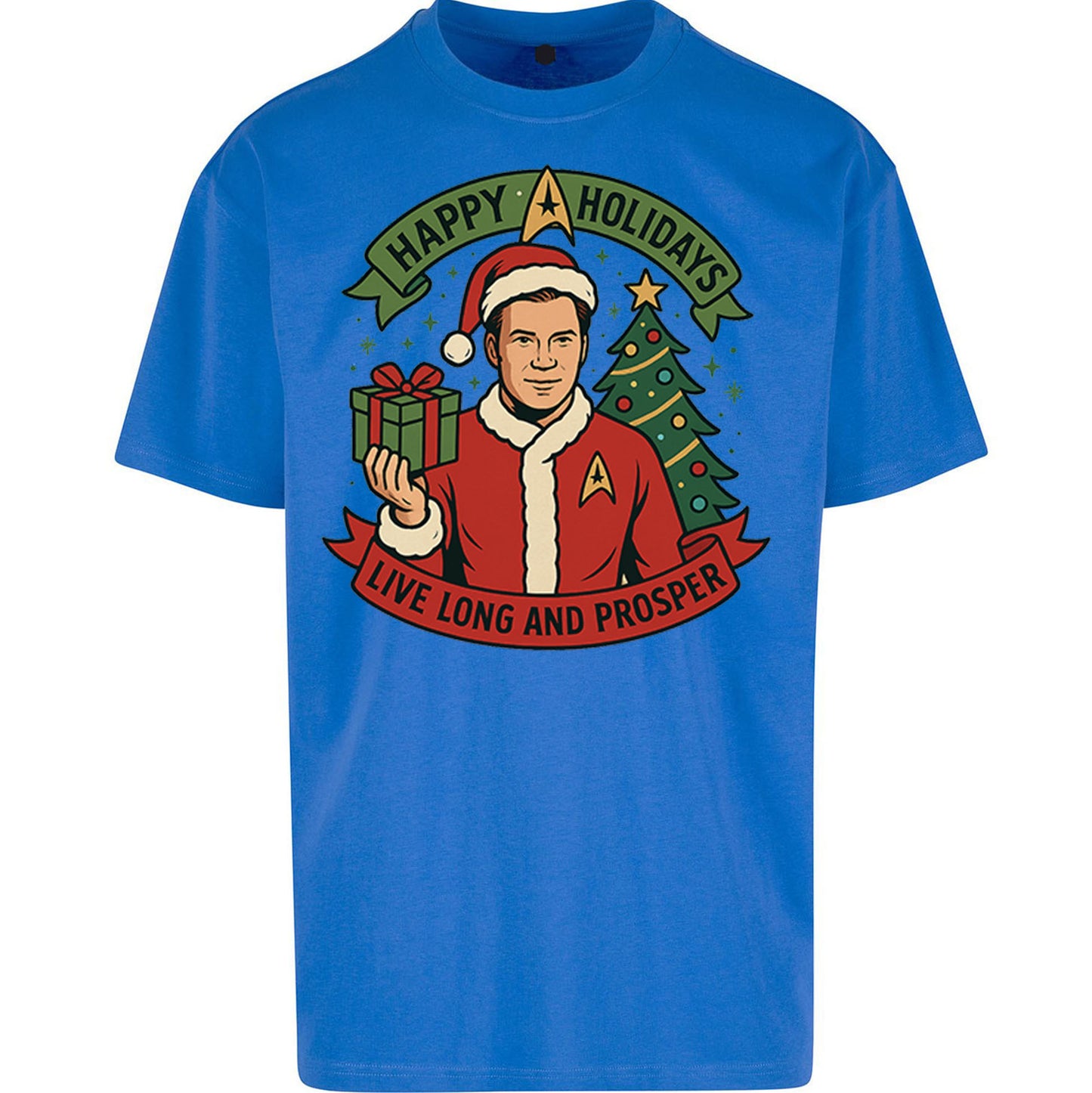 Star Trek Christmas Oversized T Shirt