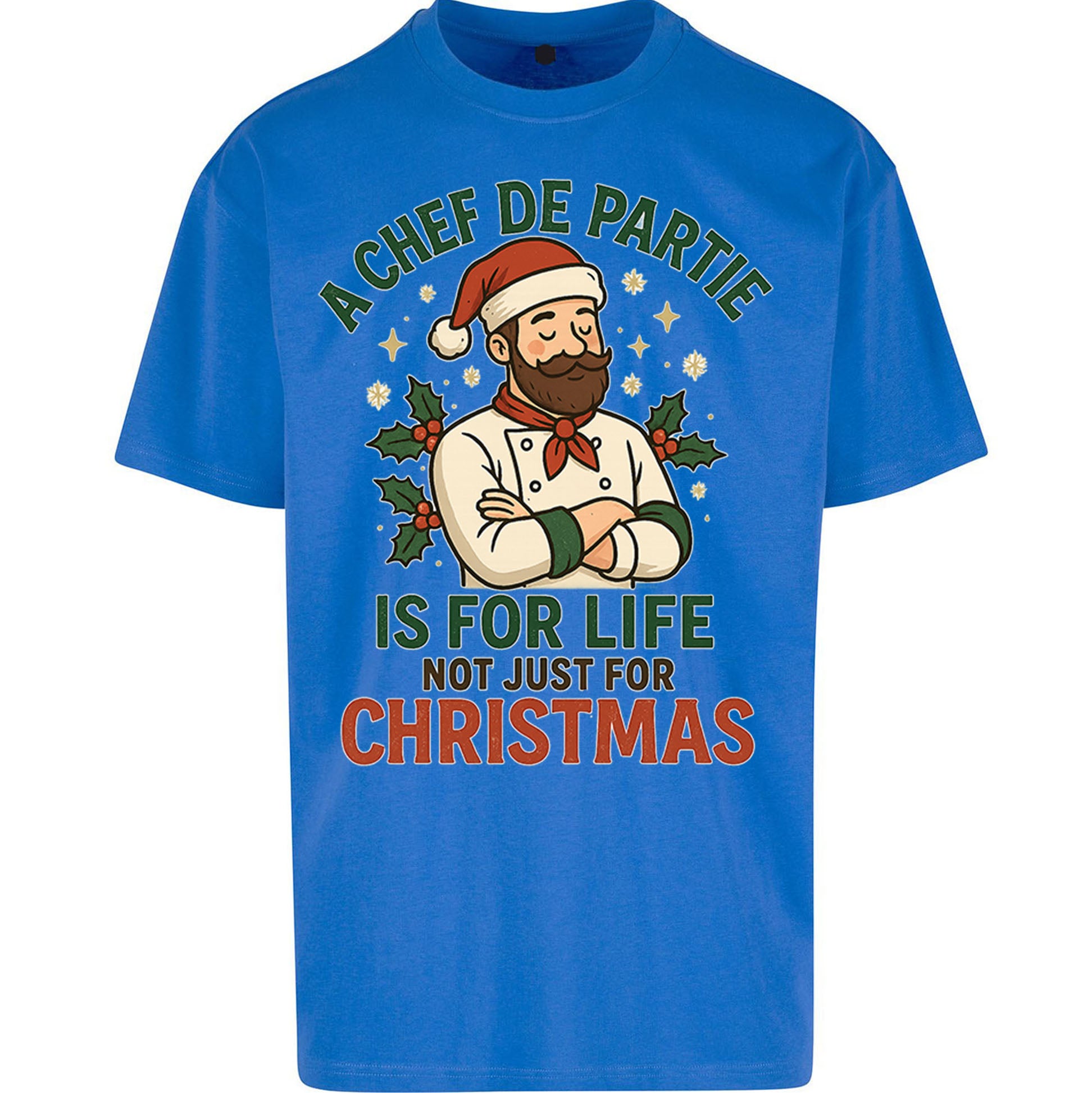 Chef De Partie Christmas Oversized T Shirt