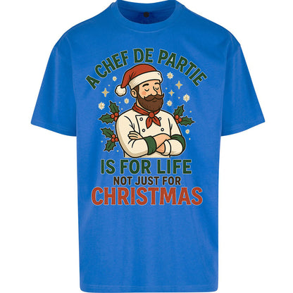 Chef De Partie Christmas Oversized T Shirt