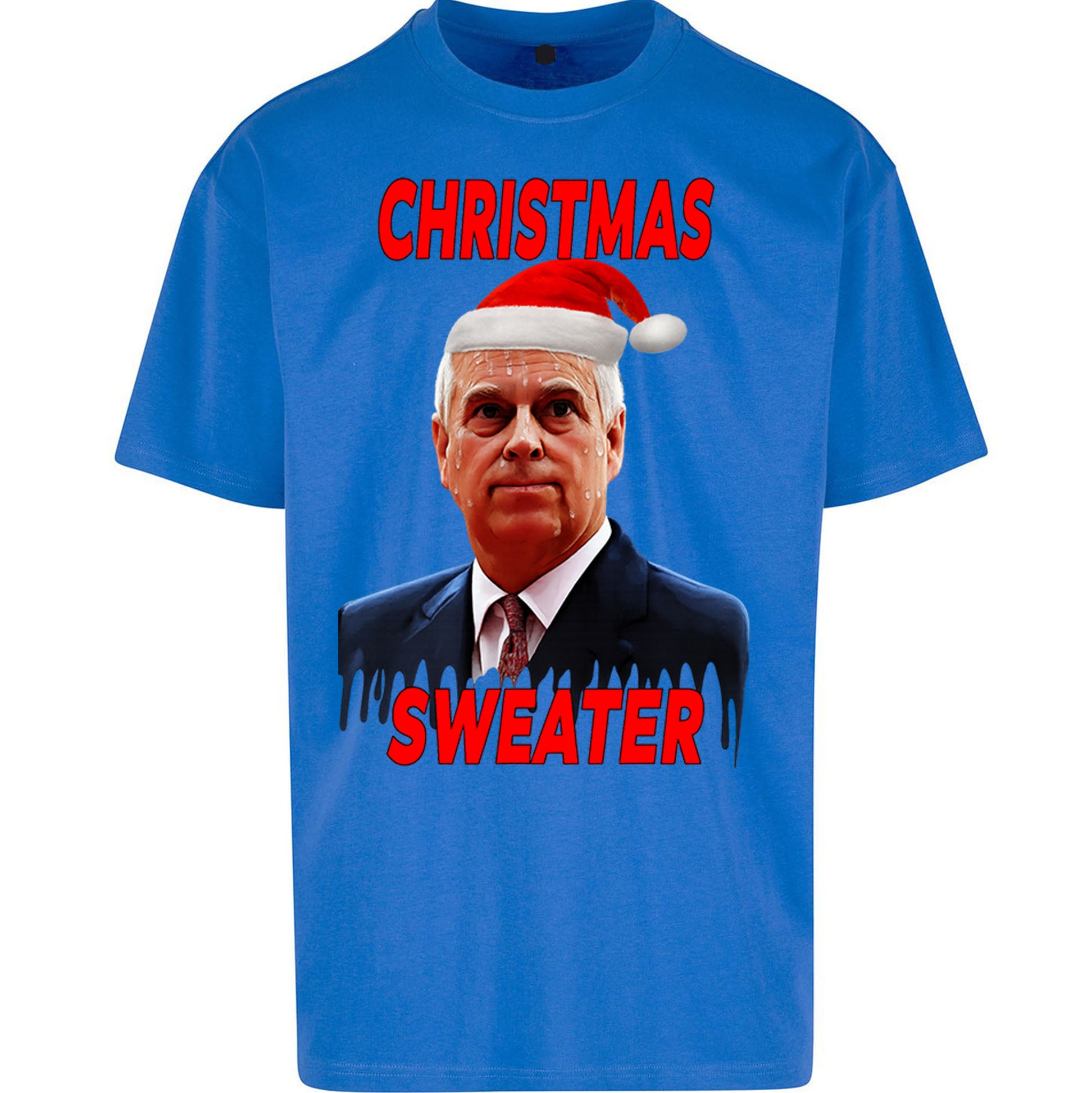 Prince Andrew Christmas Oversized T Shirt
