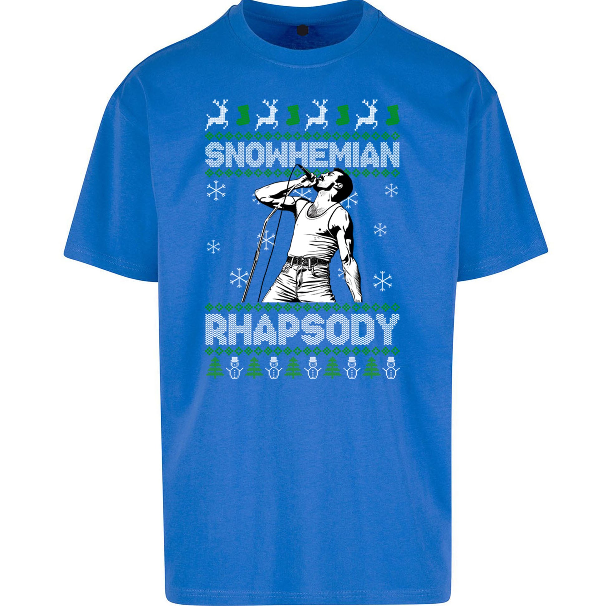 Freddie Mercury Christmas Oversized T Shirt