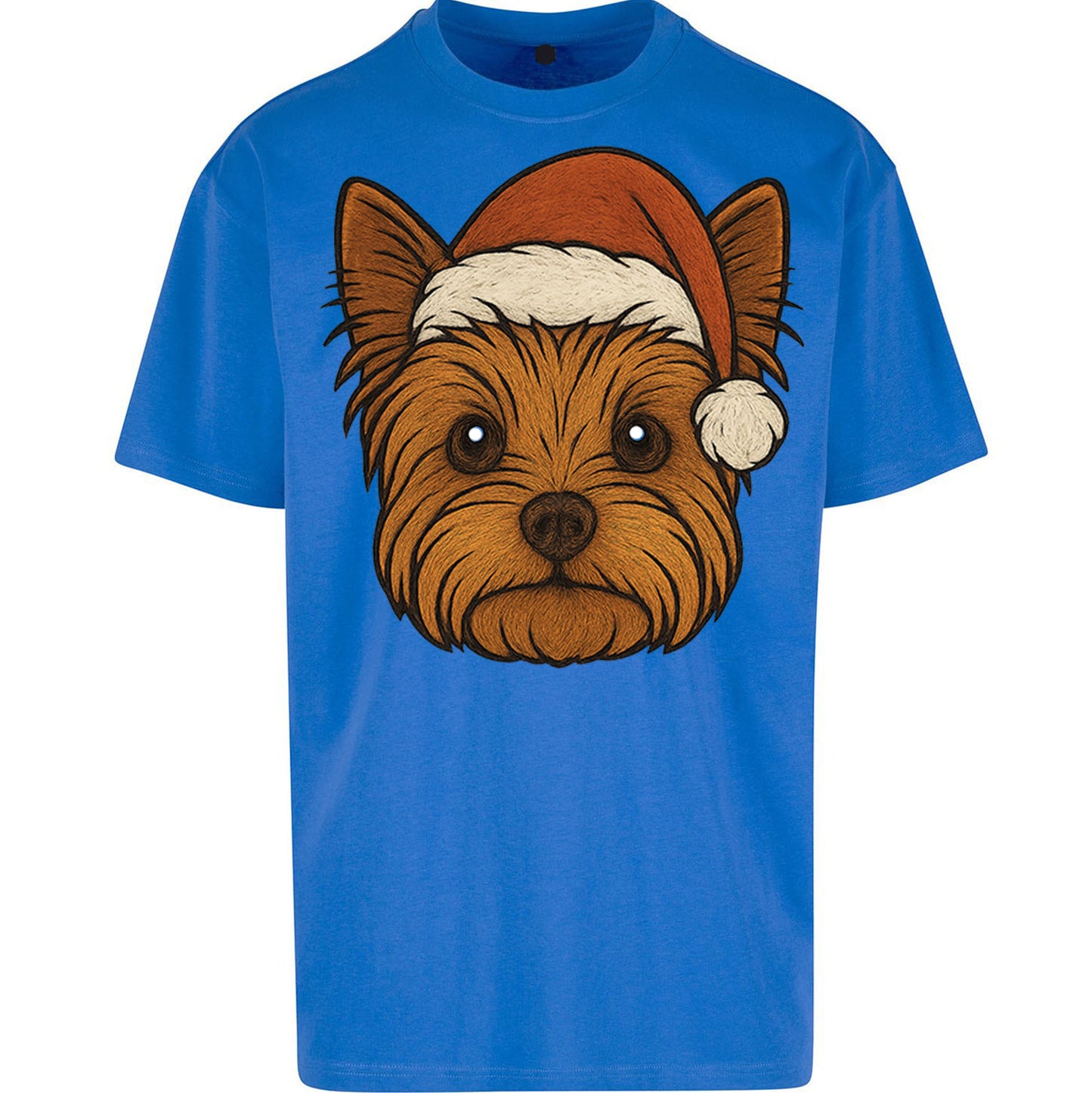 Yorkshire Terrier Face Christmas - Oversized T Shirt