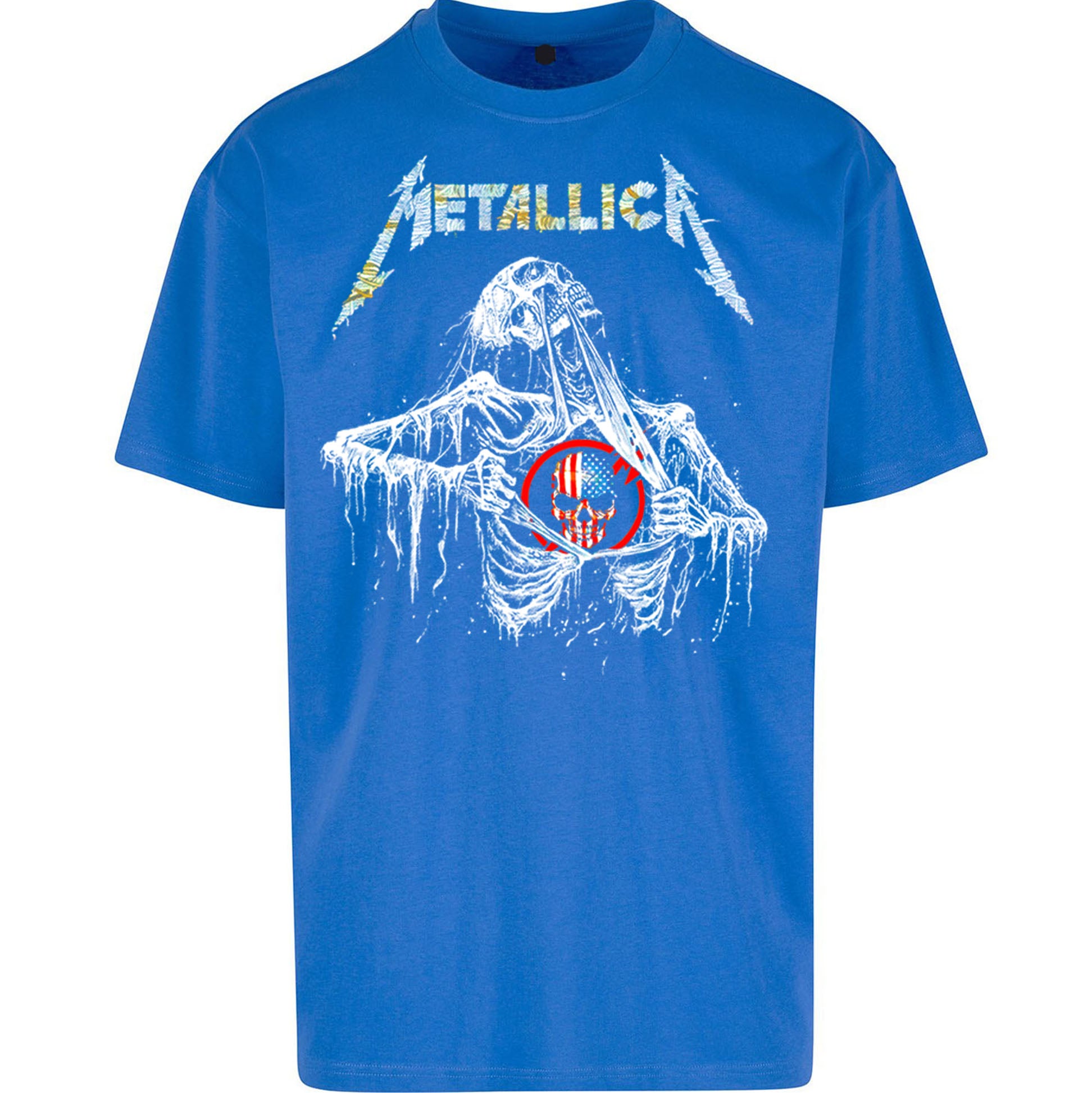 Metallica USA Skull Oversized T Shirt
