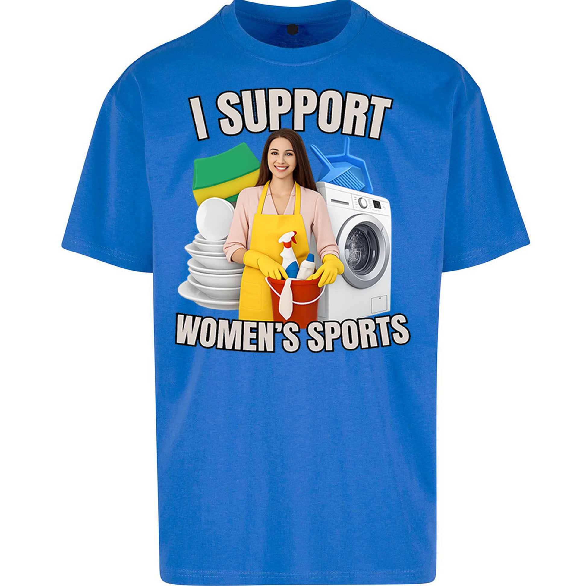 I Support Women's Sports Oversized T Shirt