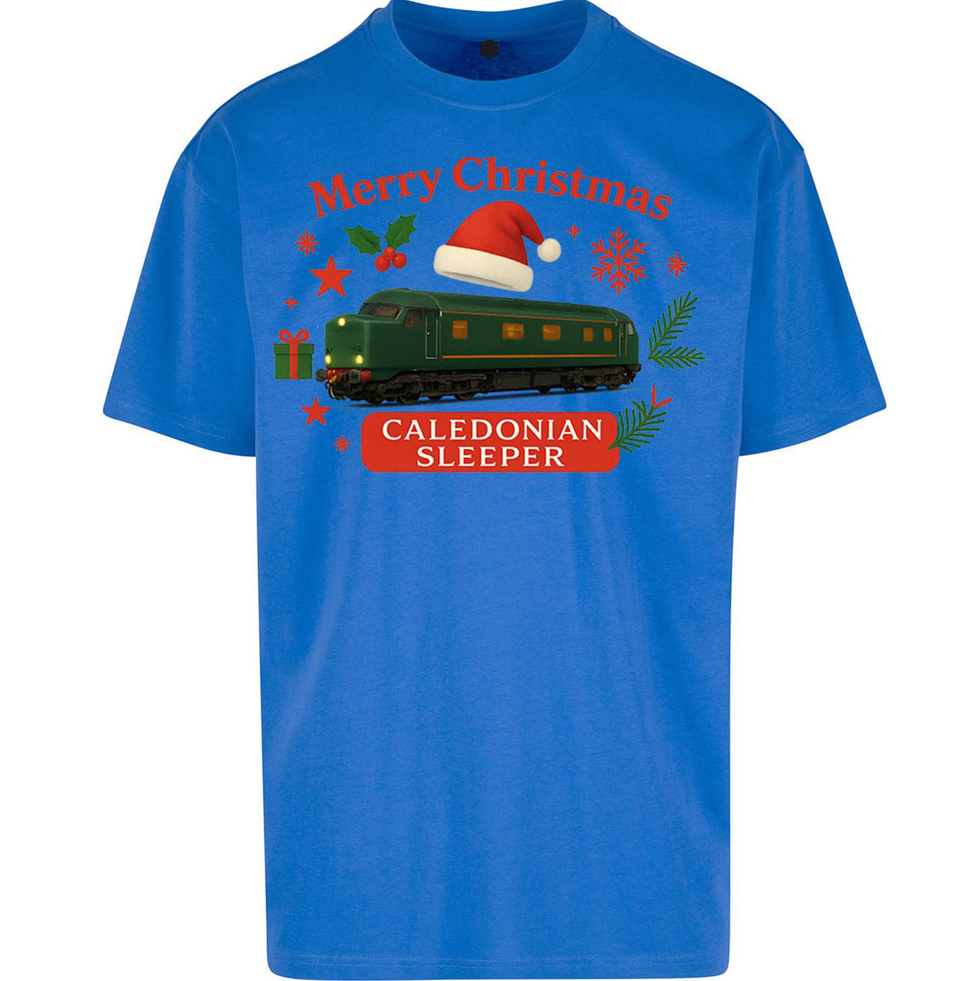 Caladonian Sleeper Christmas Oversized T Shirt 