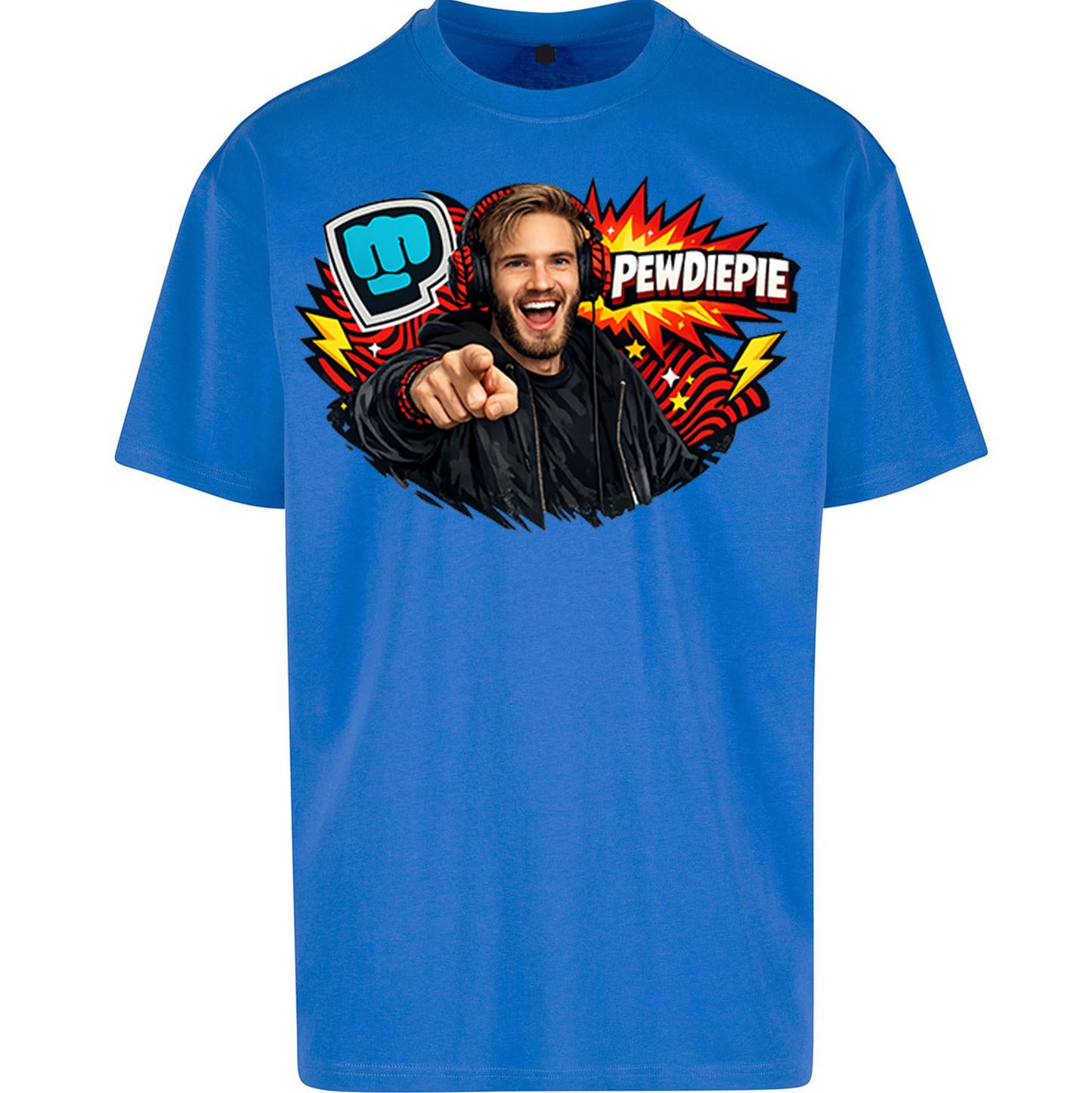 PewDiePie YouTuber Oversized T Shirt