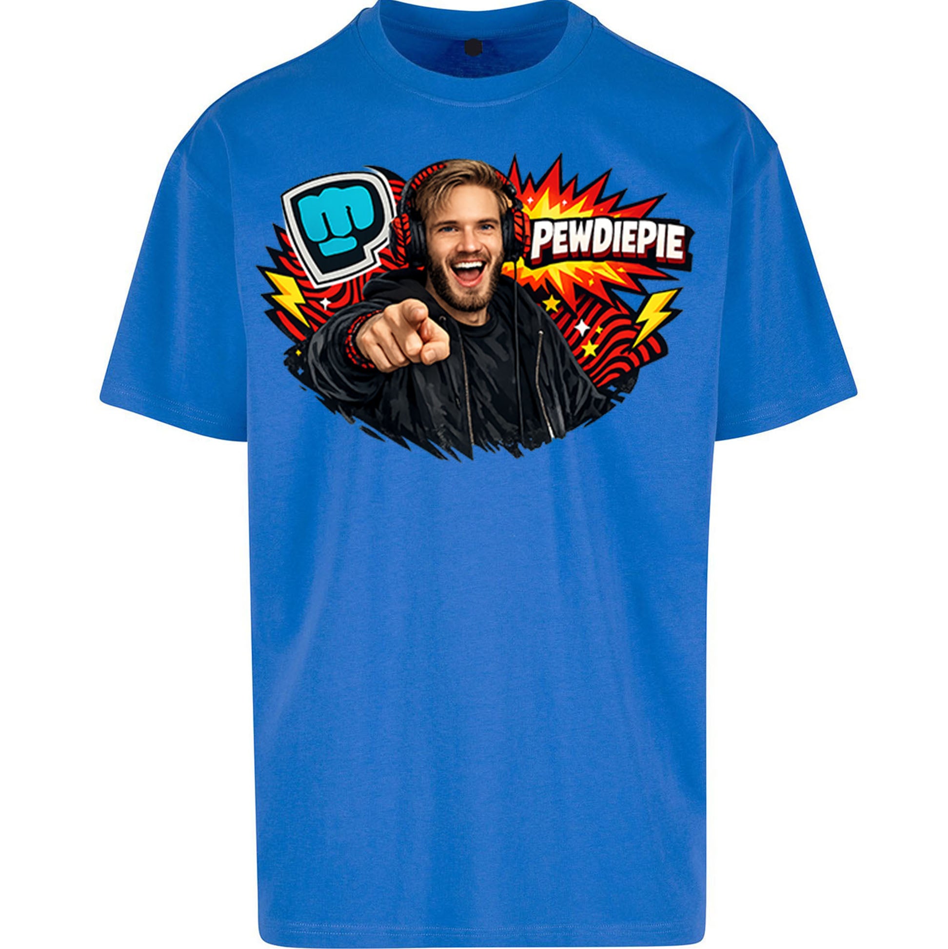 PewDiePie YouTuber Oversized T Shirt