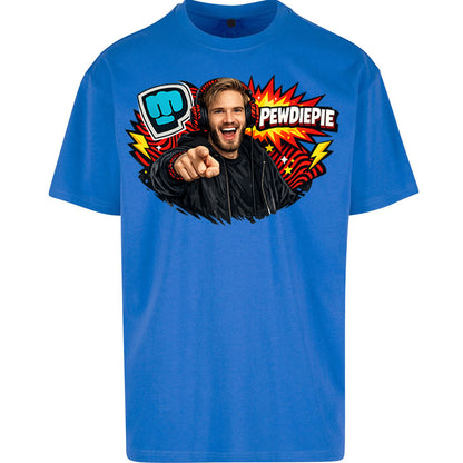 PewDiePie YouTuber Oversized T Shirt
