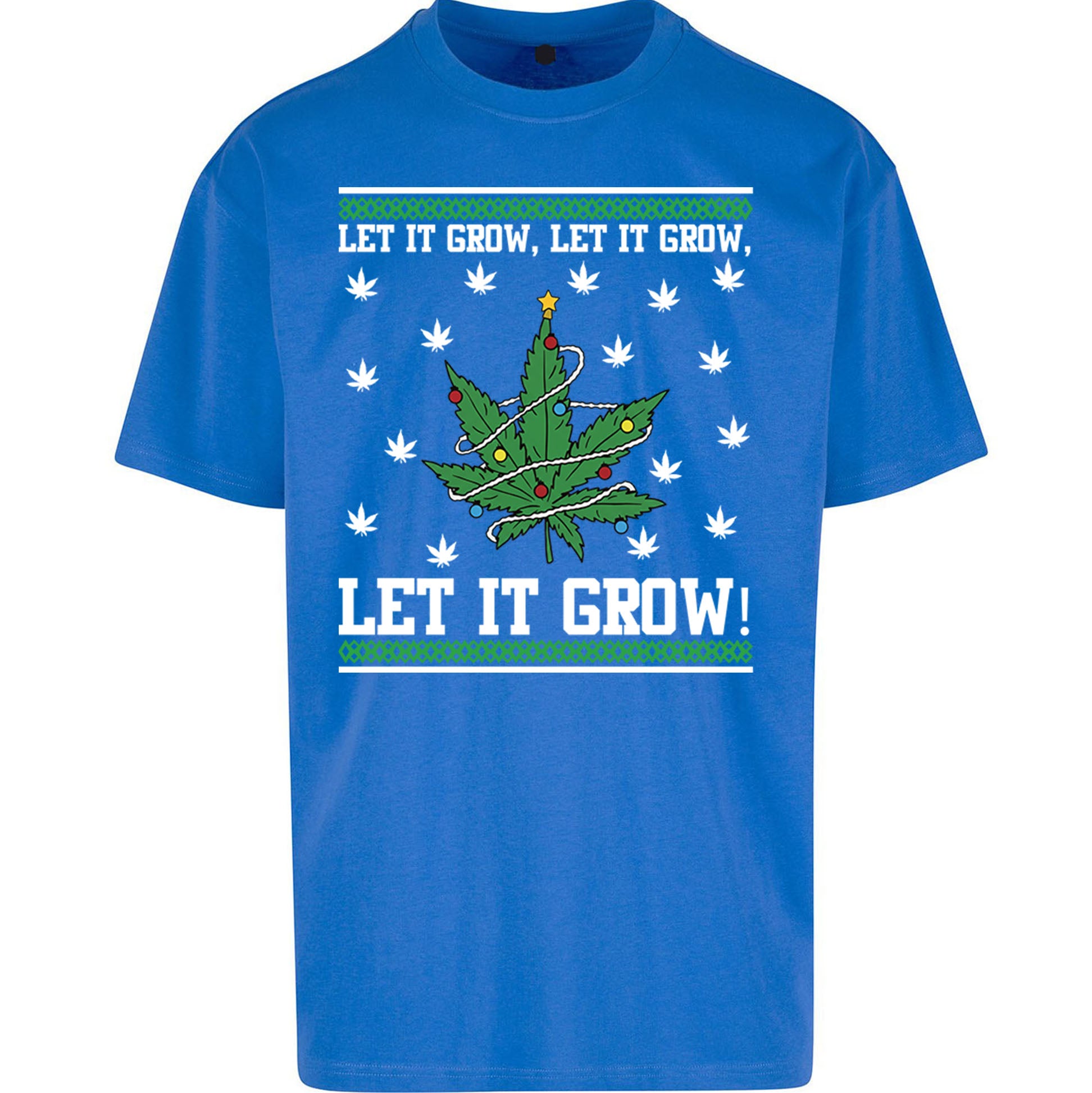 Cannabis Christmas Oversized T Shirt