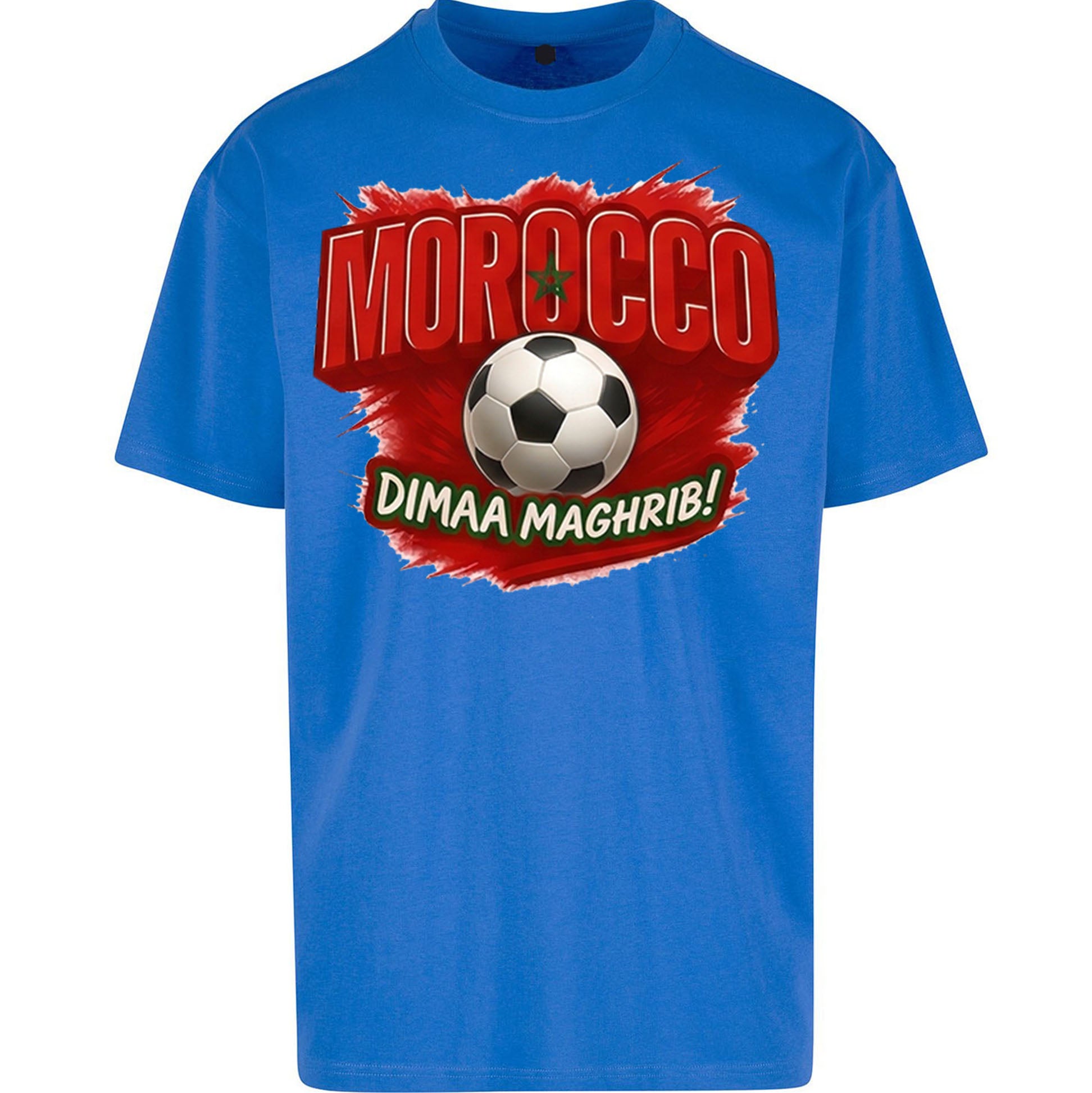 Morocco Retro World Cup Oversized T Shirt 
