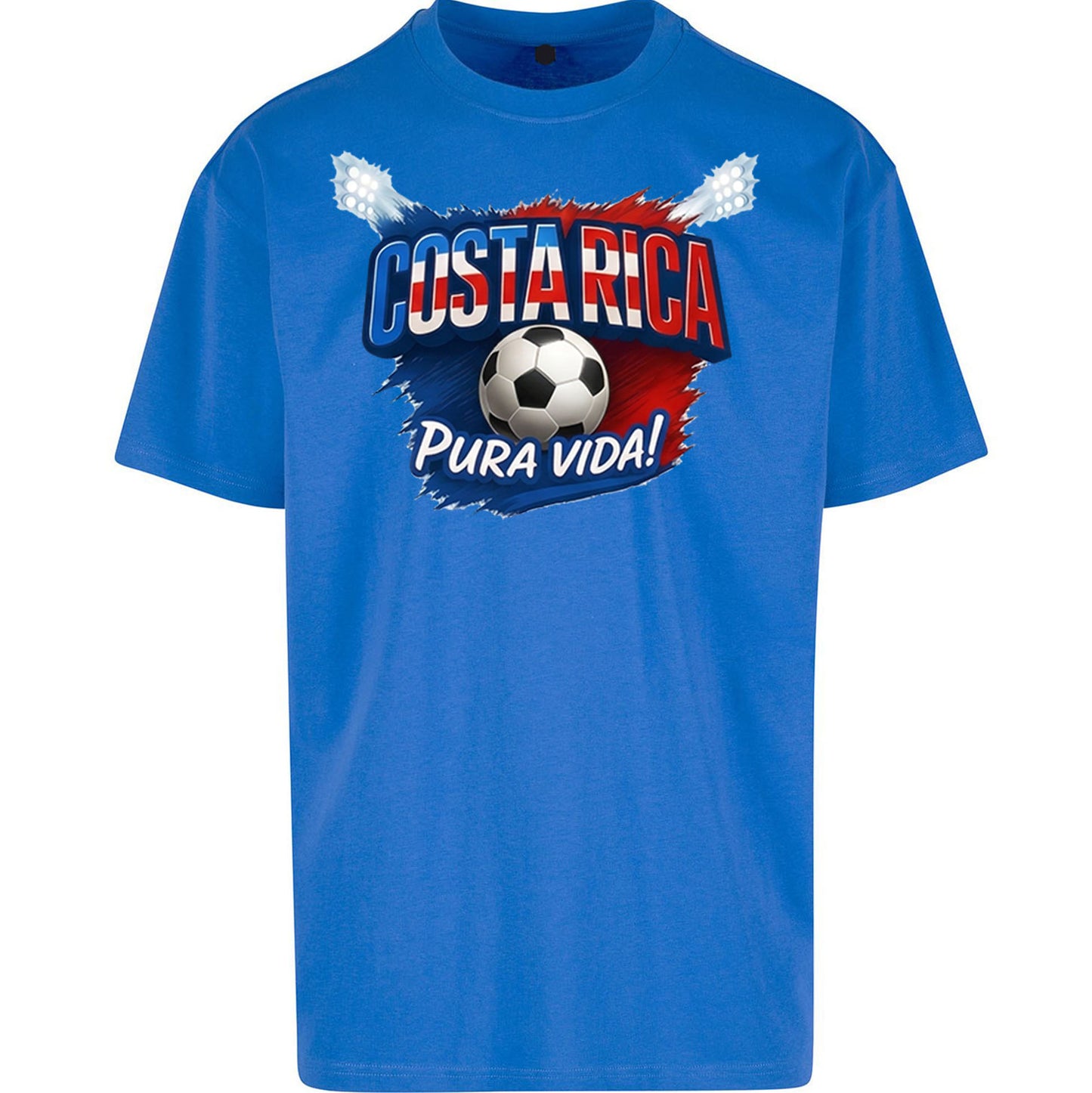 Costa Rica Retro World Cup Oversized T Shirt