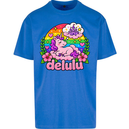 Delulu Unicorn Oversized T Shirt