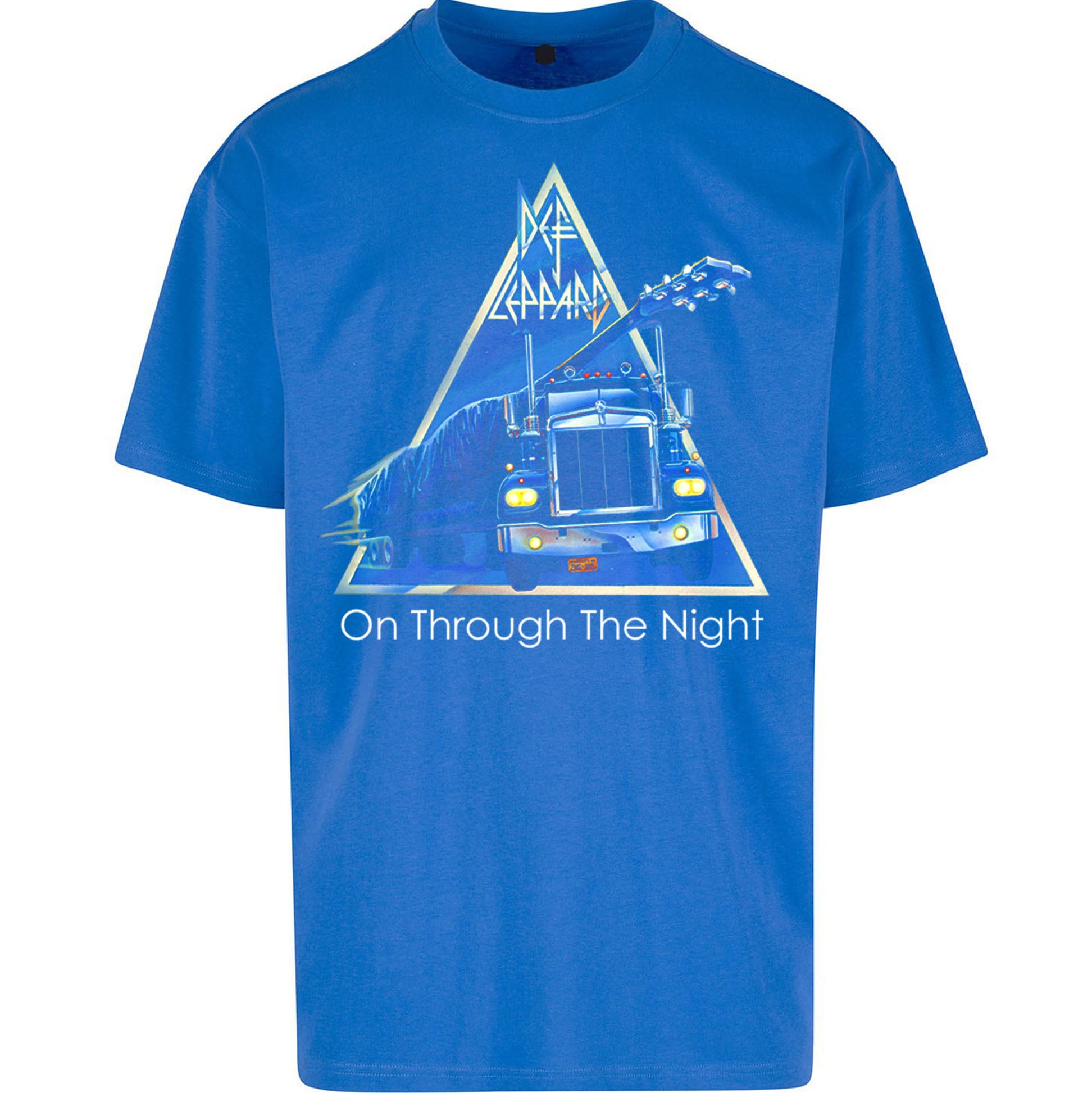 Leppard On Through The Night Oversized T Shirt