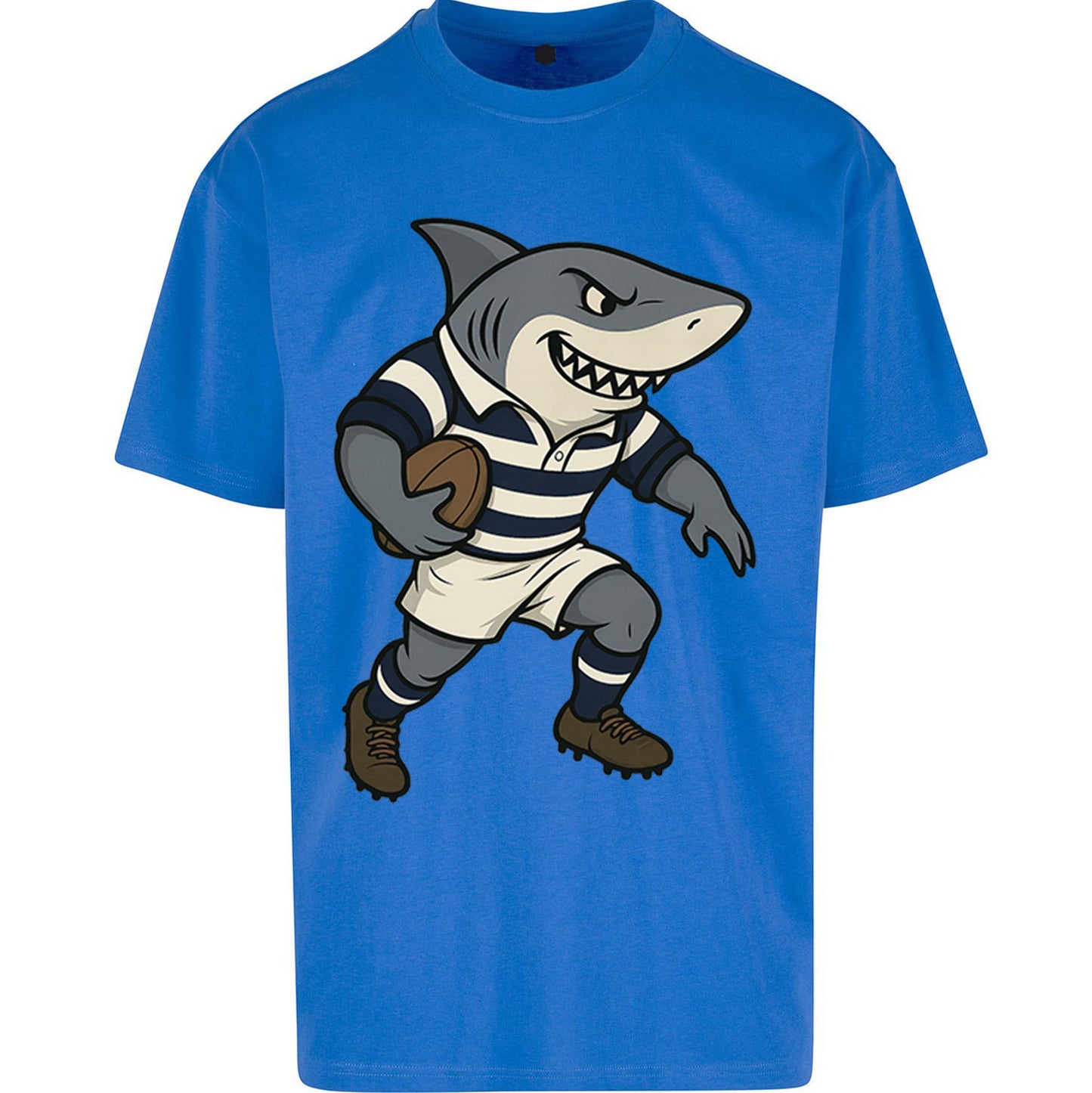 Retro Sale Sharks Rugby Union Oversized T Shirt