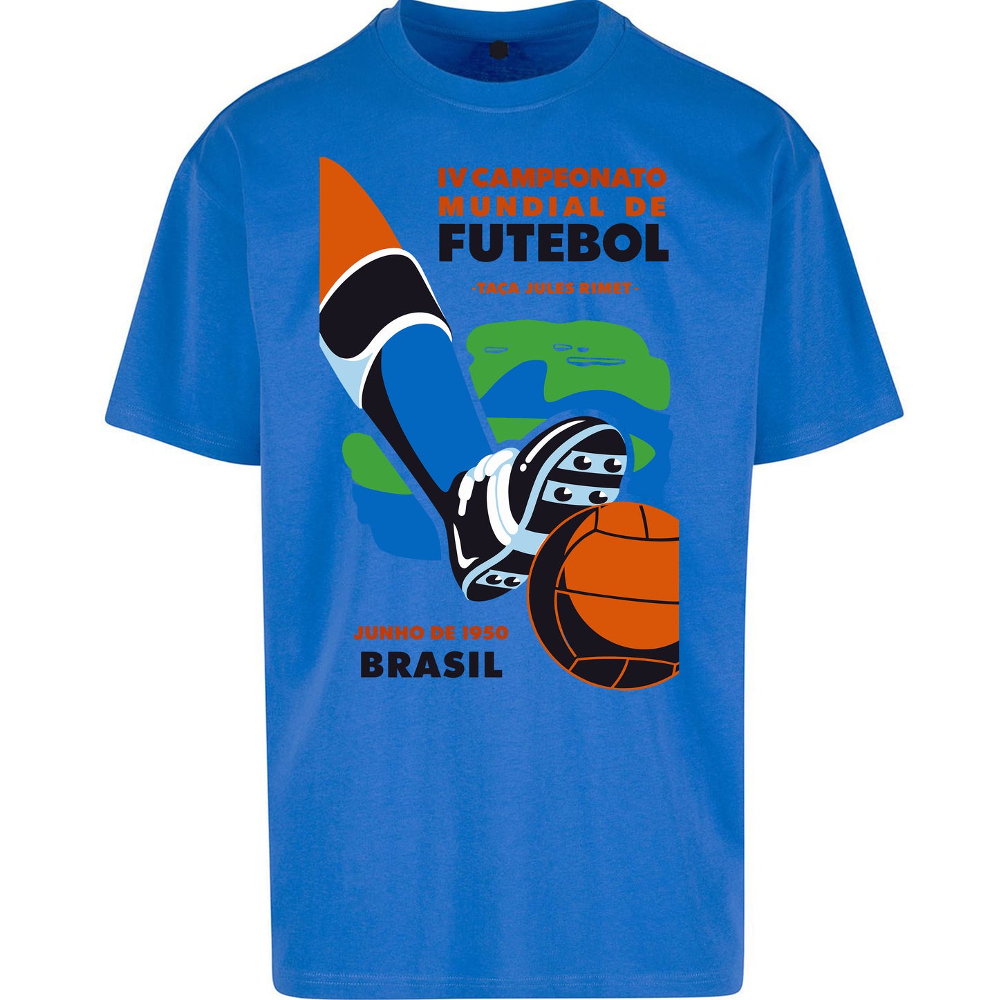 Brasil 1950 Retro World Cup Oversized T Shirt