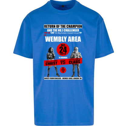 Jesus Christ Vs Santa Claus Oversized T Shirt 