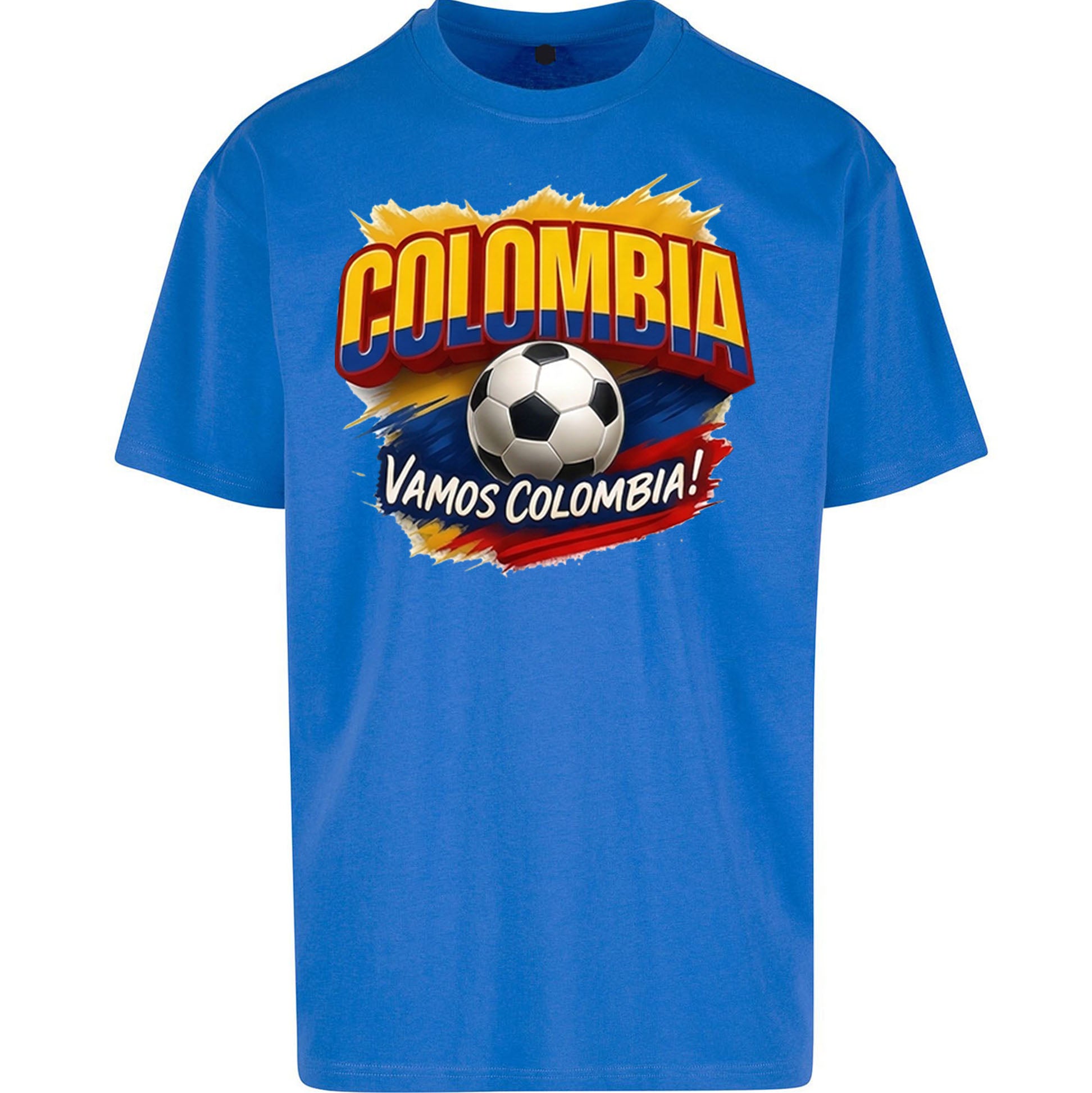 Colombia Retro World Cup Oversized T Shirt