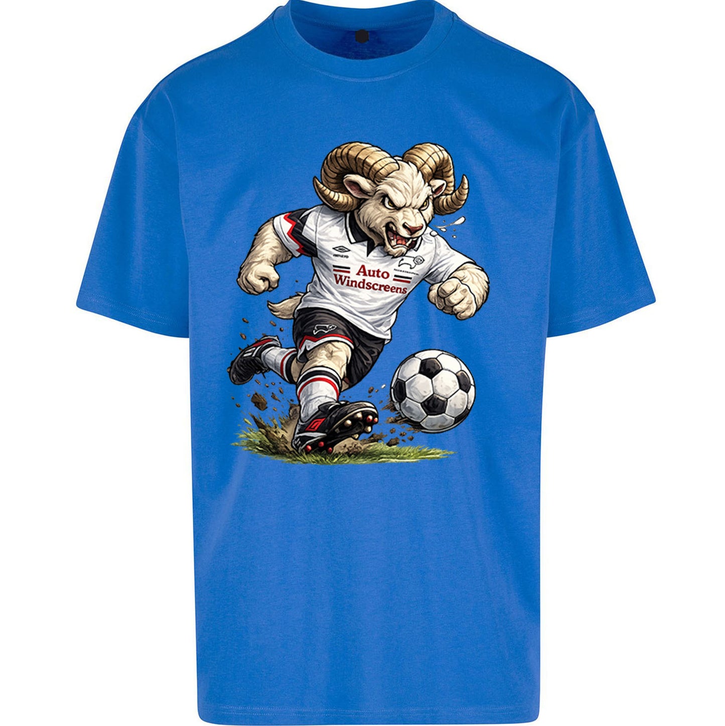 Old School Derby County Oversized T Shirt