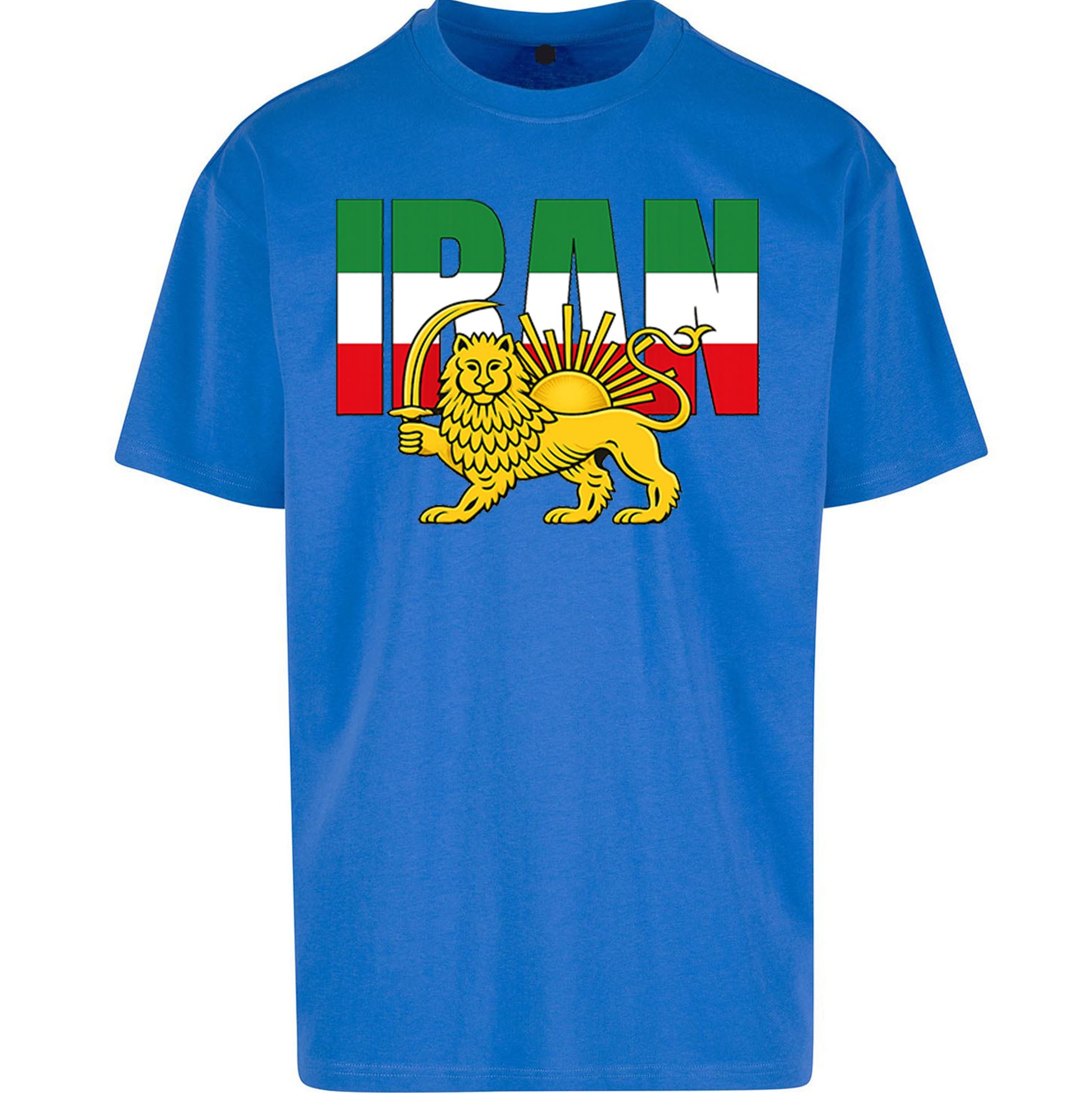 Iran Flag Oversized T Shirt