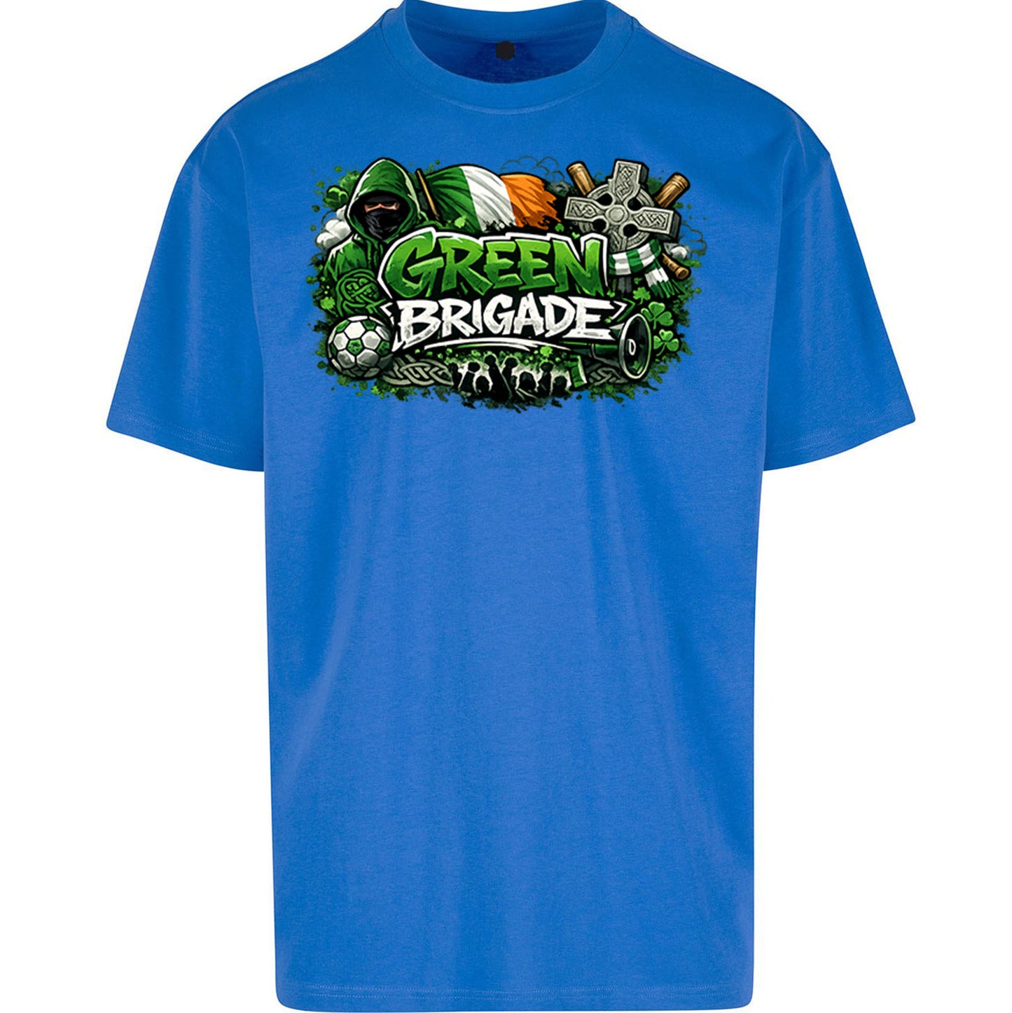 Celtic Green Brigade Football Oversized T Shirt