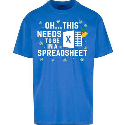 Excel Christmas Oversized T Shirt