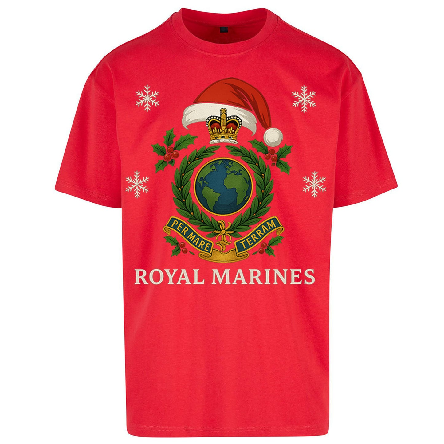 Royal Marines Christmas Oversized T Shirt